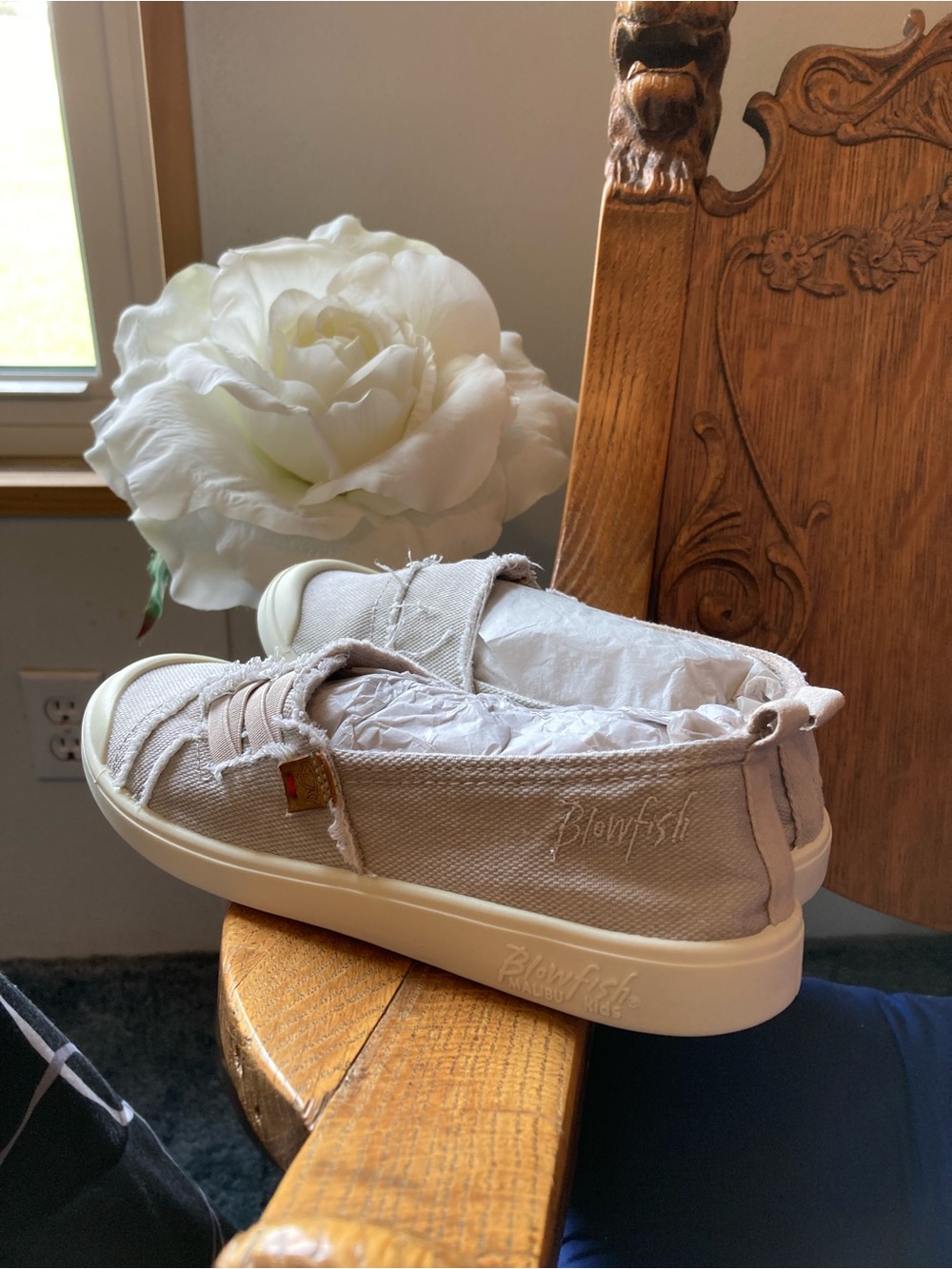 Blowfish Malibu Light Gray Canvas Slip-On Sneakers